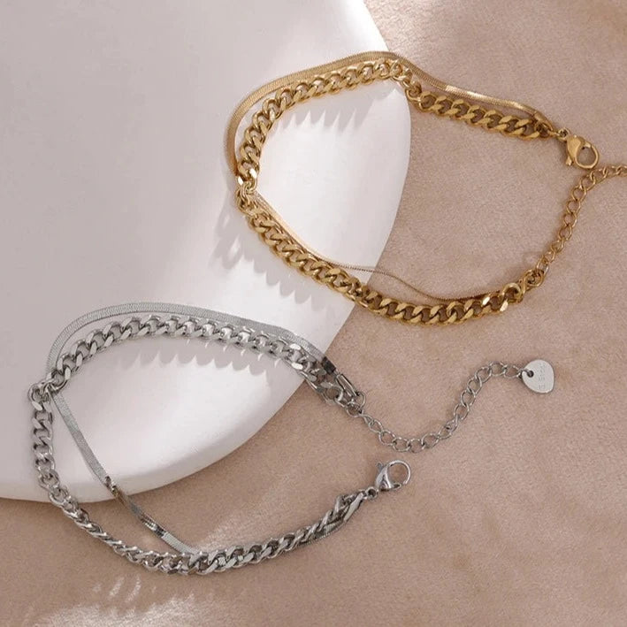 Layered Chain Bracelet