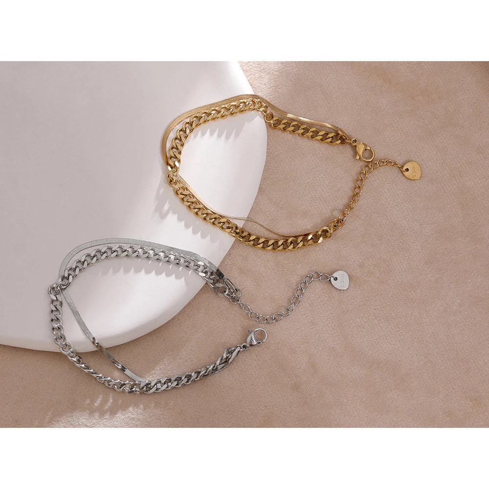 Layered Chain Bracelet