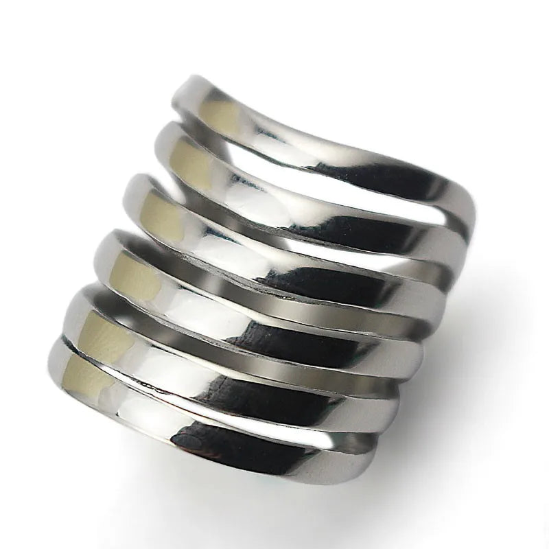 Striped Rows Ring