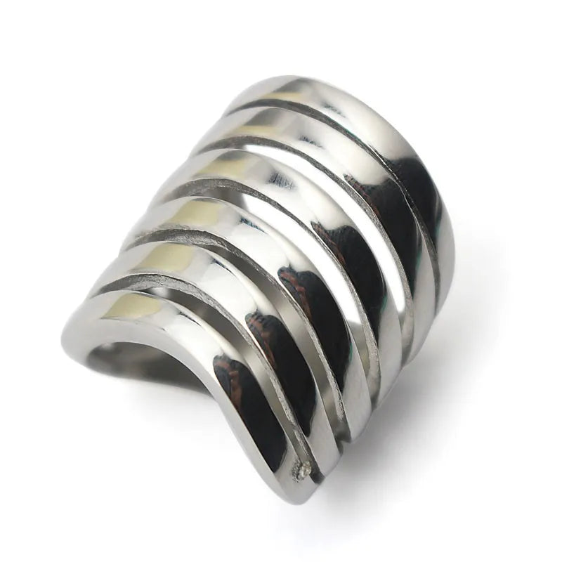 Striped Rows Ring