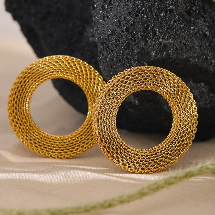 Woven Wreath Earrings