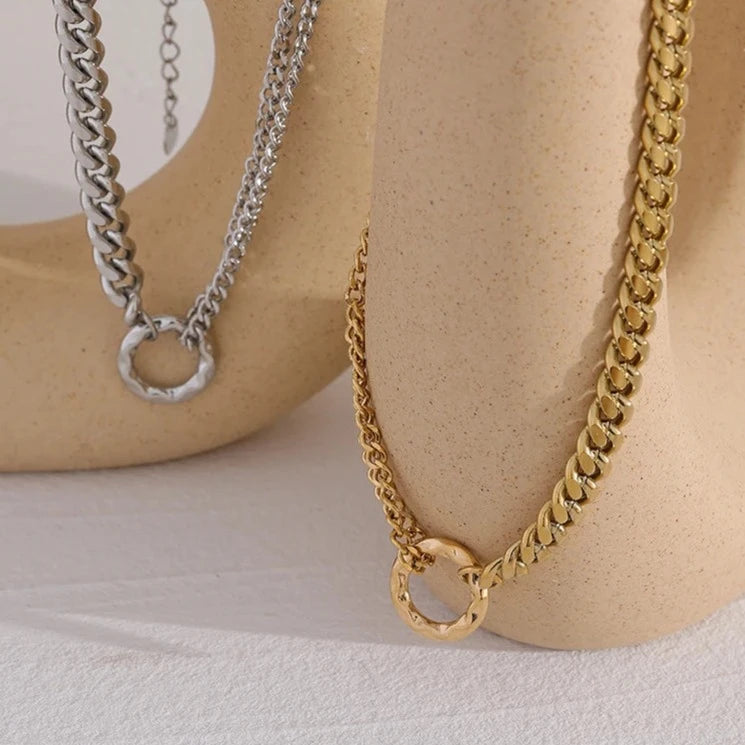 Double Standard Chain Necklace