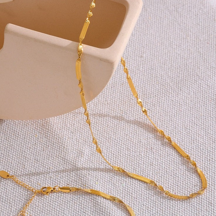 Twisted Snake Chain Necklace