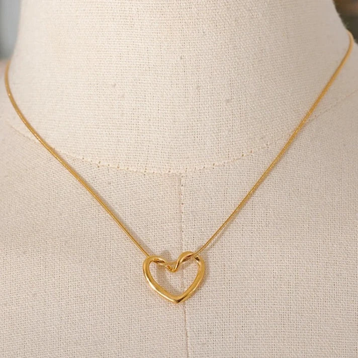 Heart On A String Necklace