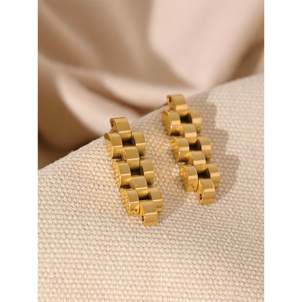 Watch Chain Earrings