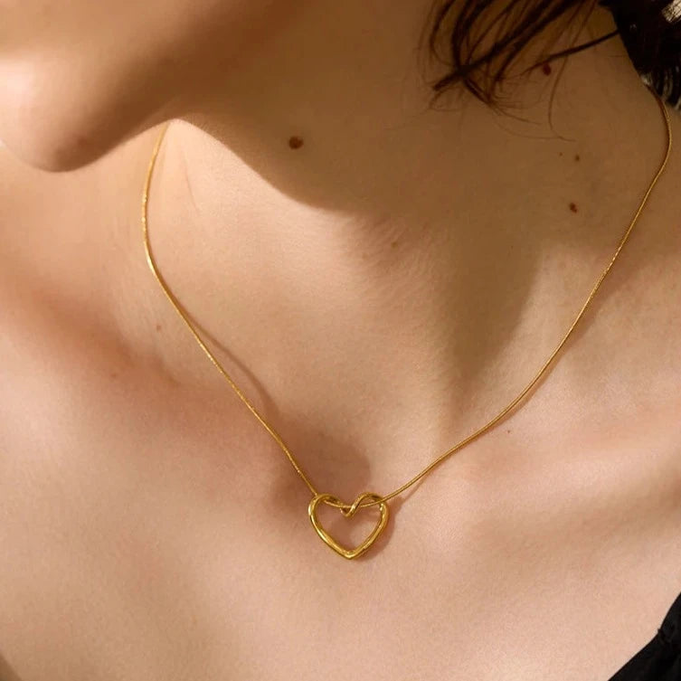 Heart On A String Necklace