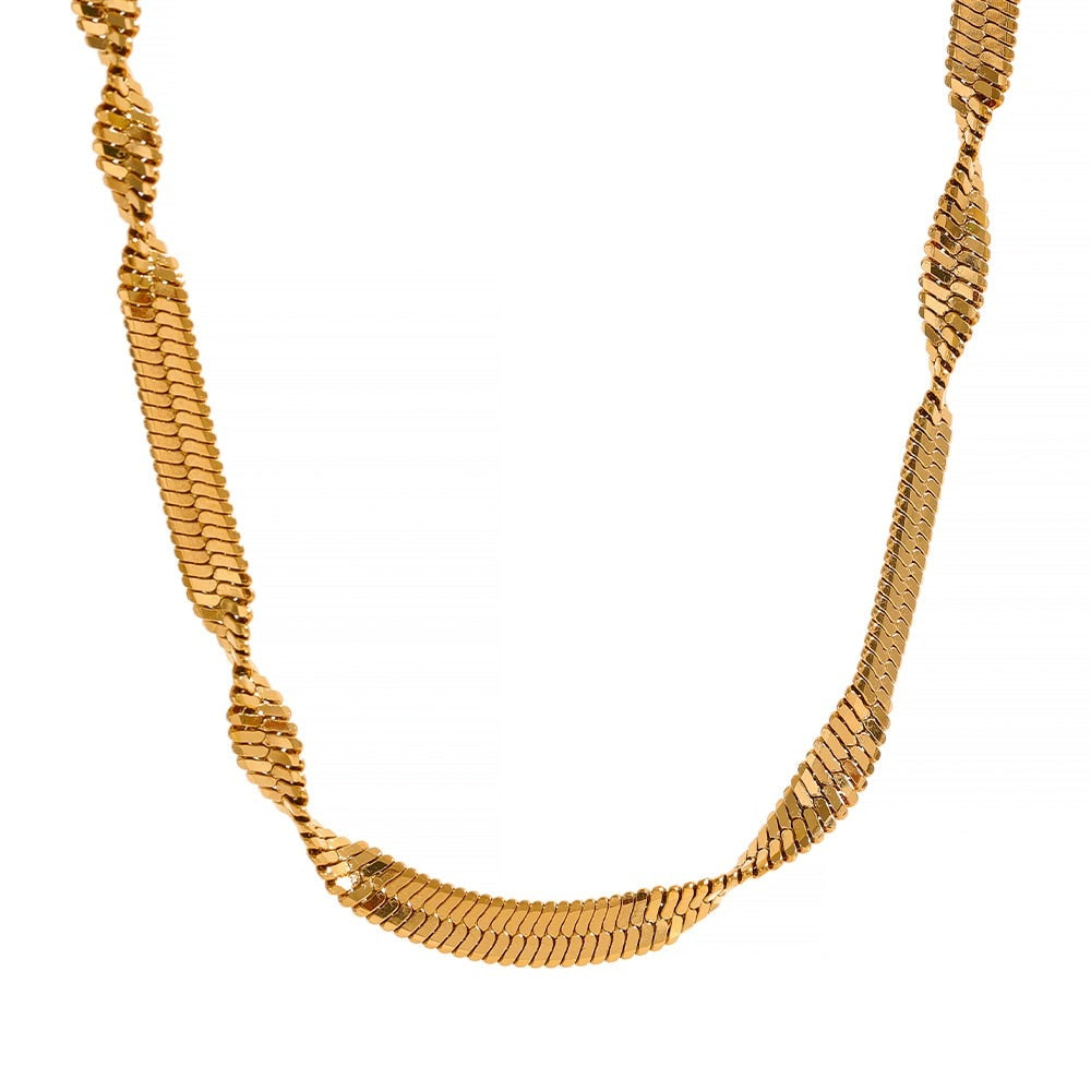 Twisted Snake Chain Necklace